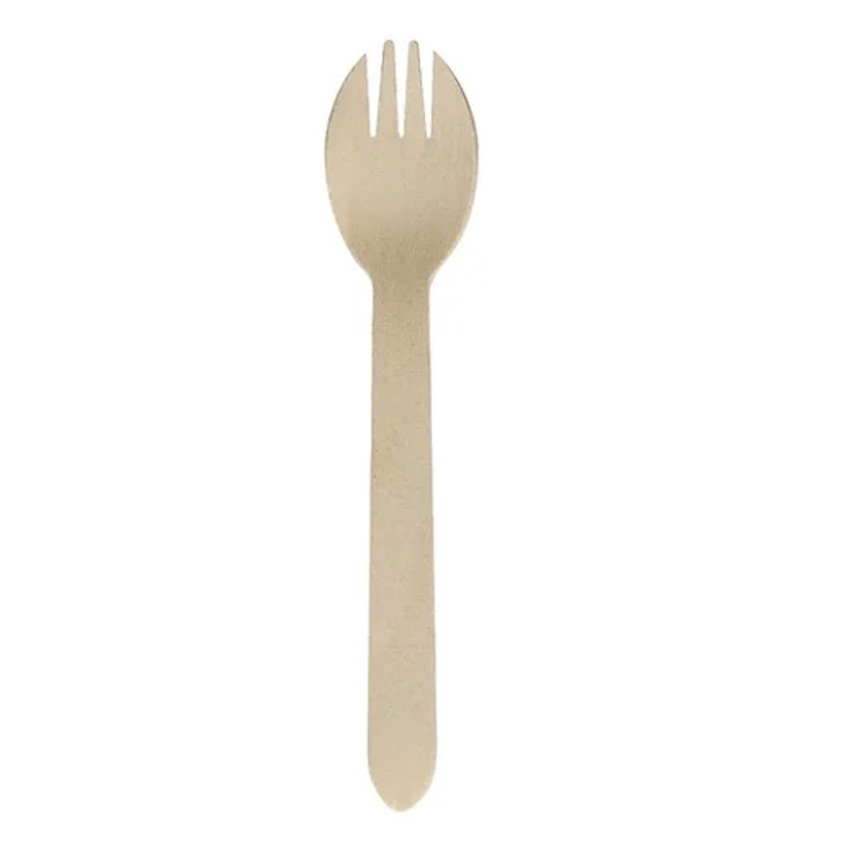 Wooden Spork 160mm 1000 Units