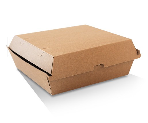 Dinner Box Brown Corrugated Plain 150pc/ctn