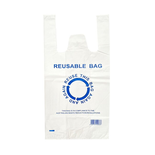 Medium Reusable Plastic Carry Bag 40um 700/ctn