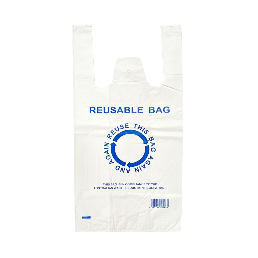 Medium Reusable Plastic Carry Bag 40um 700/ctn
